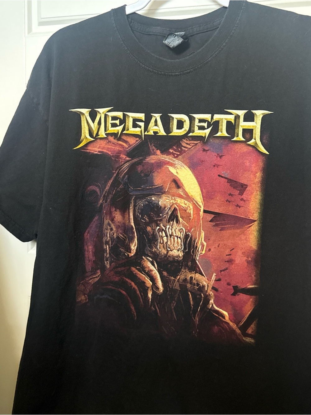 Megadeth Black Graphic Short-Sleeve Band Tee - Men's Casual Crew Neck